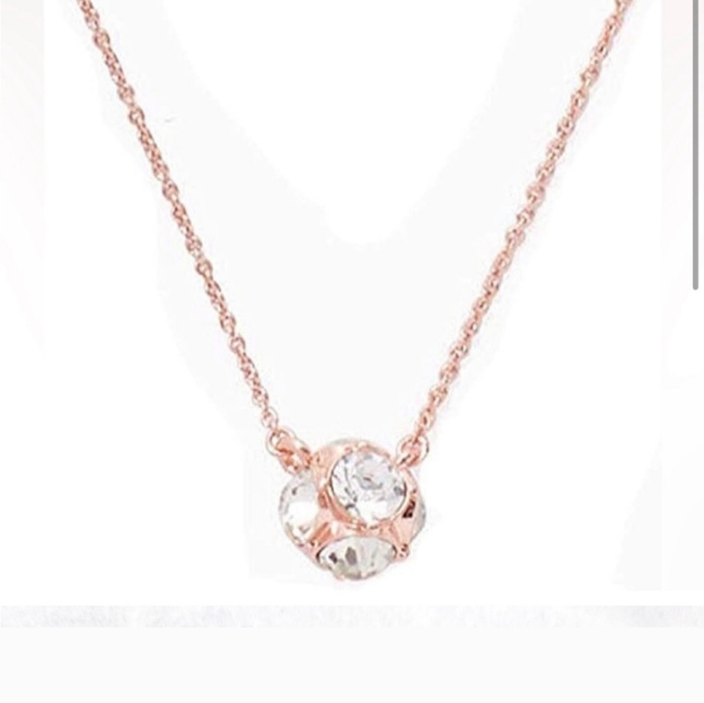 kate spade new york 15" Lady Marmalade Rose Gold Mini Pendant